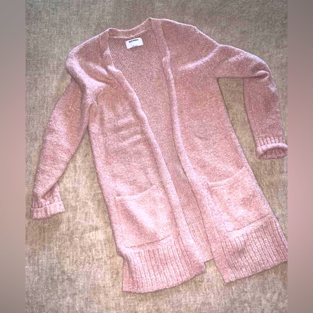 Old Navy women’s long length chenille cardigan sweater